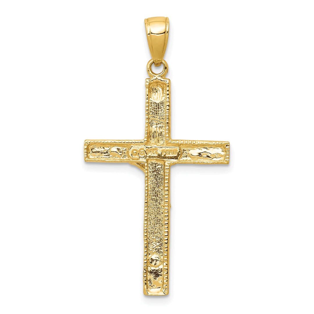 Lovely Rita's Charms & Pendants 14K Yellow Gold Contemporary INRI Cross Pendant