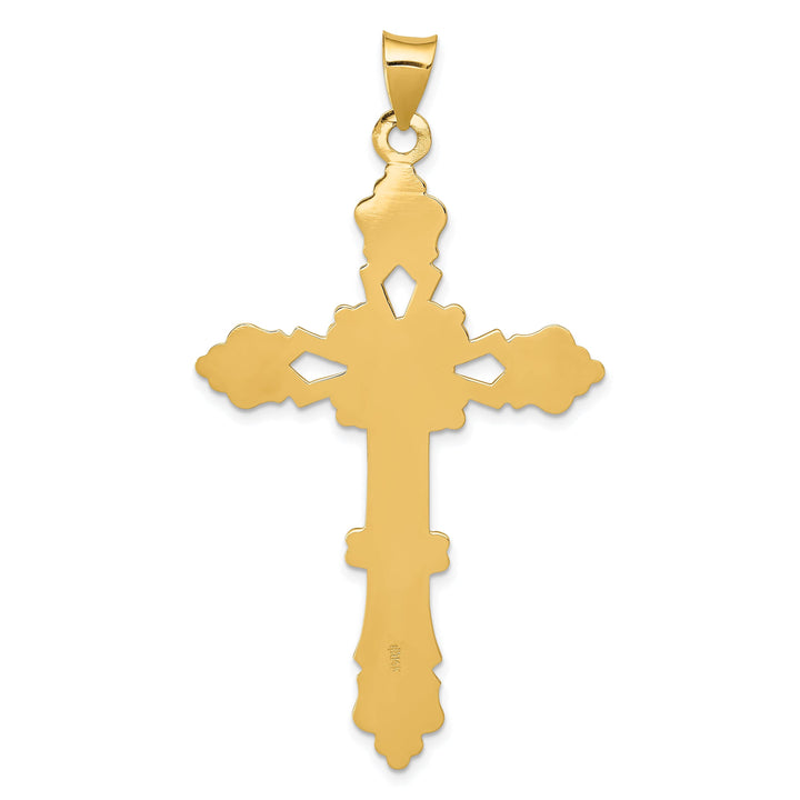 Lovely Rita's Charms & Pendants 14K Yellow Gold Contemporary Polished Filigree Cross Pendant