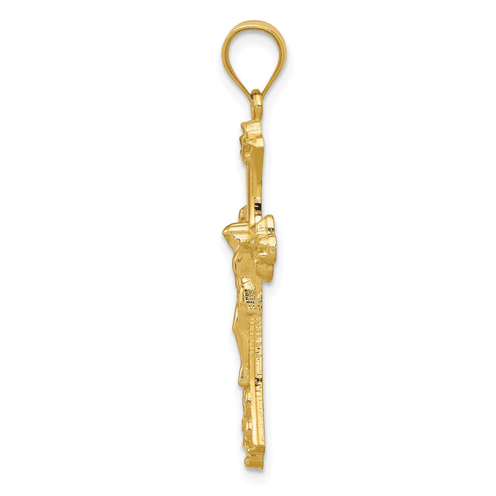 Lovely Rita's Charms & Pendants 14K Yellow Gold Elegant Crucifix Cross Pendant