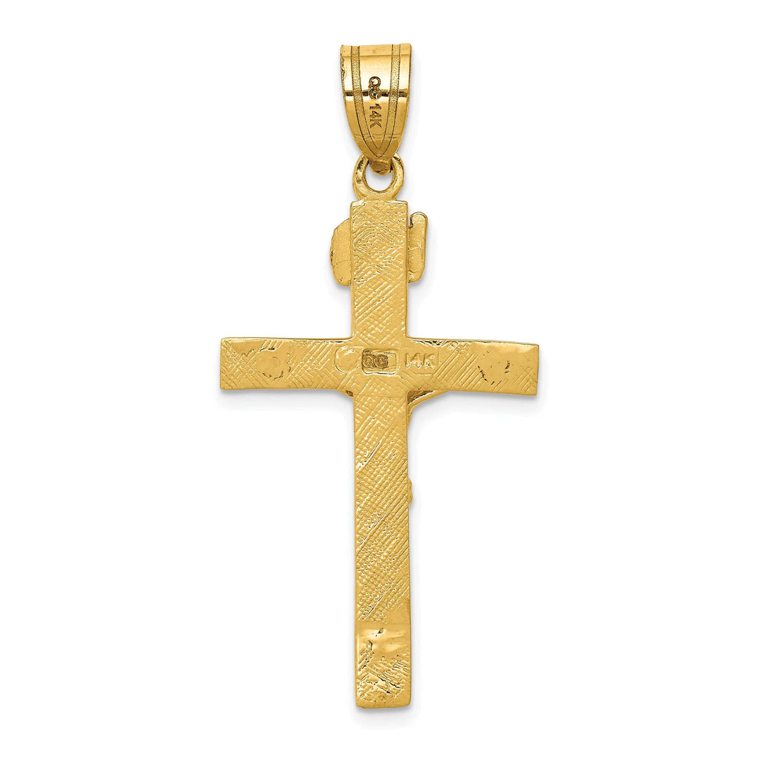 Lovely Rita's Charms & Pendants 14K Yellow Gold Elegant INRI Cross Pendant