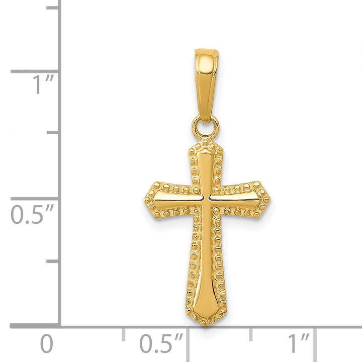Lovely Rita's Charms & Pendants 14K Yellow Gold Elegant Passion Cross Pendant