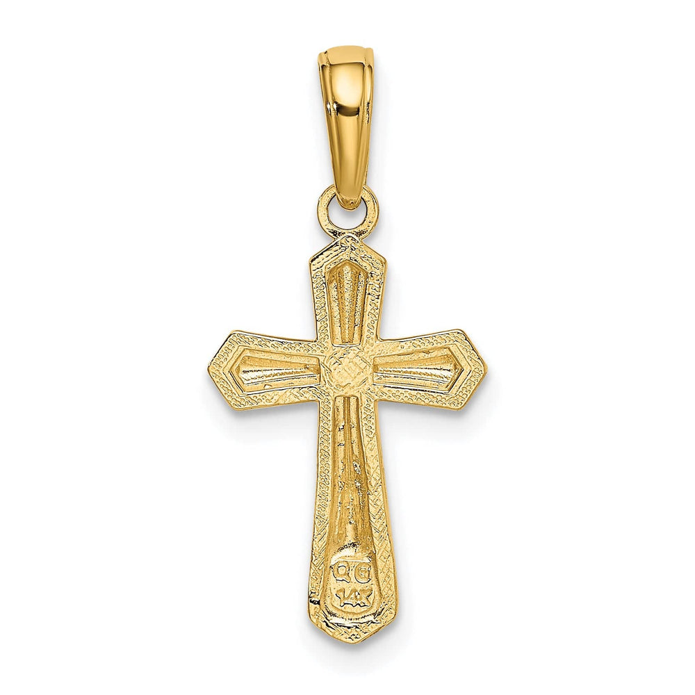 Lovely Rita's Charms & Pendants 14K Yellow Gold Elegant Passion Cross Pendant