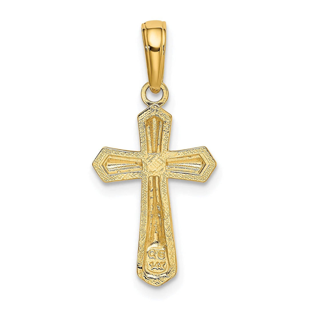 Lovely Rita's Charms & Pendants 14K Yellow Gold Elegant Passion Cross Pendant