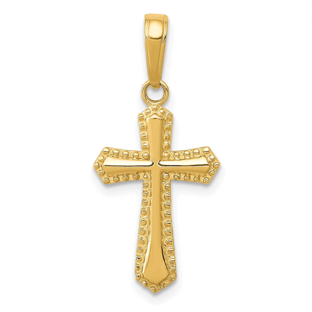 Lovely Rita's Charms & Pendants 14K Yellow Gold Elegant Passion Cross Pendant