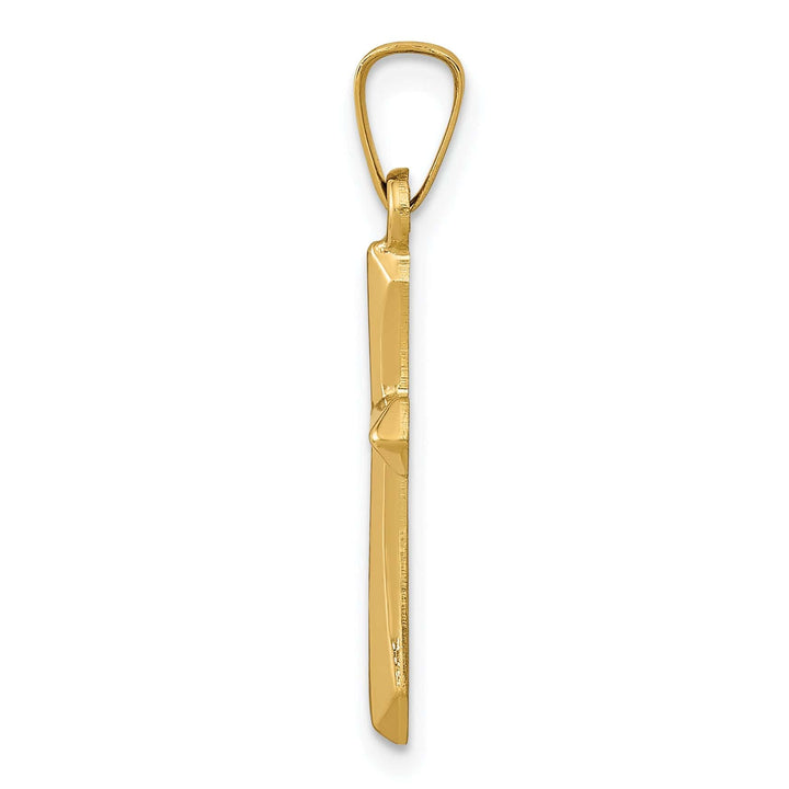 Lovely Rita's Charms & Pendants 14K Yellow Gold Elegant Polished Passion Cross Pendant