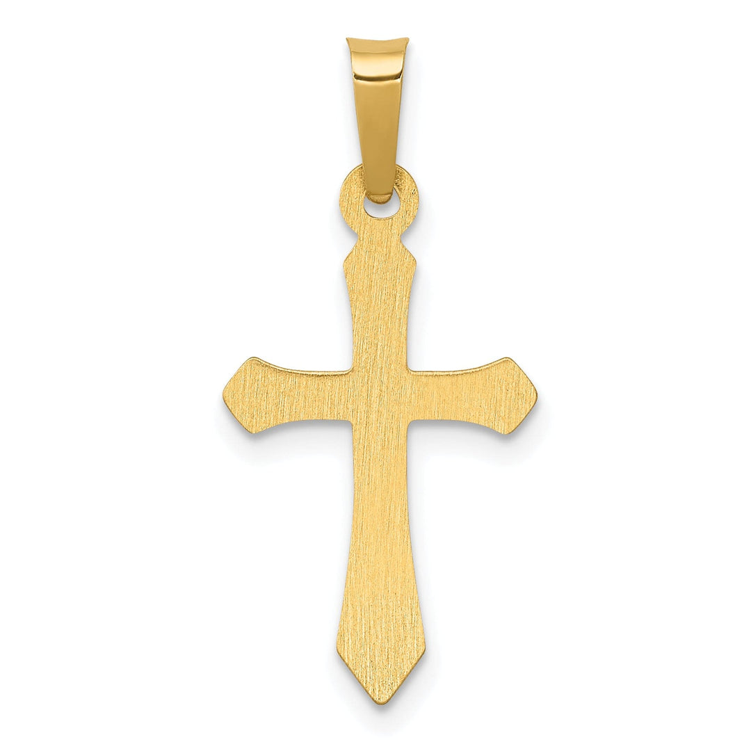Lovely Rita's Charms & Pendants 14K Yellow Gold Elegant Polished Passion Cross Pendant