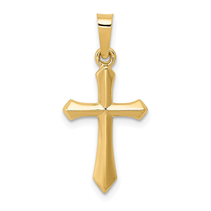 Lovely Rita's Charms & Pendants 14K Yellow Gold Elegant Polished Passion Cross Pendant