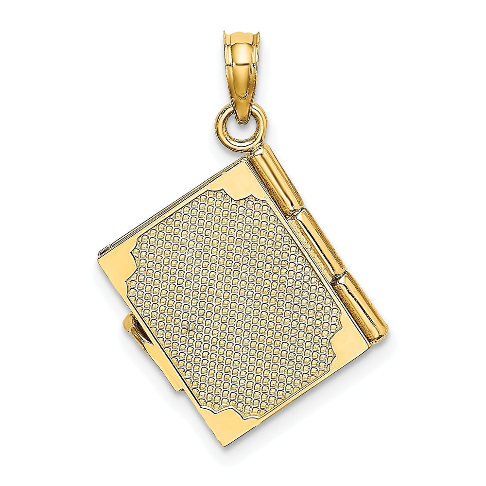 Lovely Rita's Charms & Pendants 14k Yellow Gold Enameled 3D Moveable MY LOVE STORY Book Pendant
