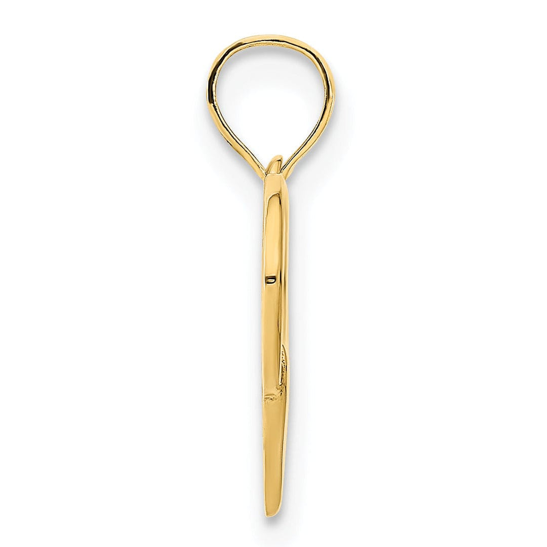 Lovely Rita's Charms & Pendants 14k Yellow Gold Fancy Heart Design Pendant