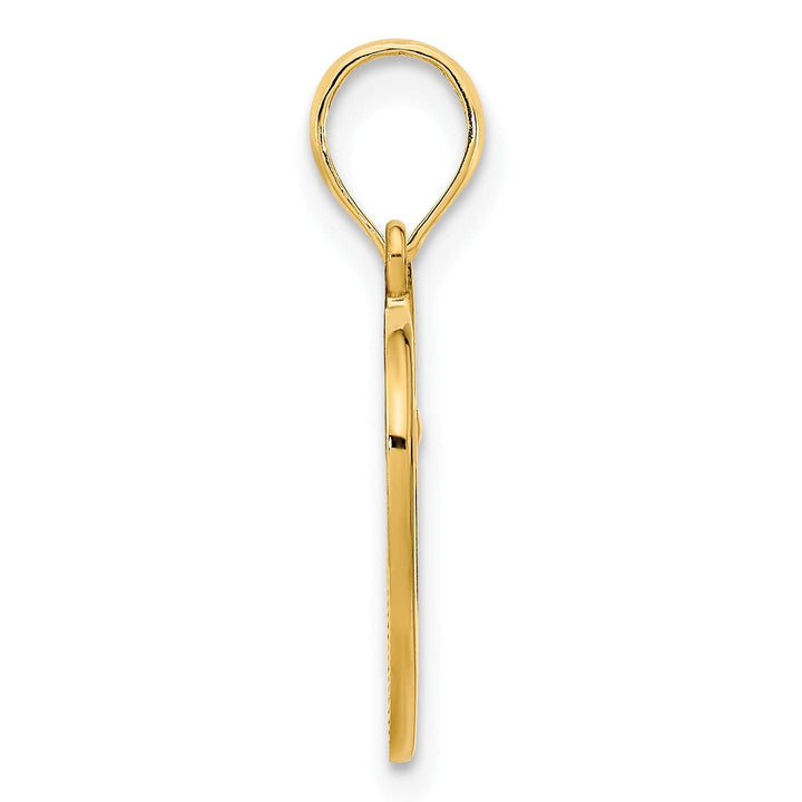 Lovely Rita's Charms & Pendants 14k Yellow Gold Fancy Open Heart Pendant