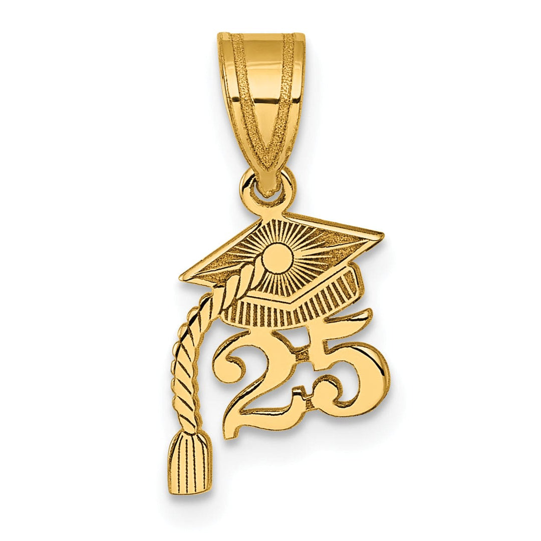 Lovely Rita's Charms & Pendants 14K Yellow Gold Graduation Cap 25 Tassel Charm