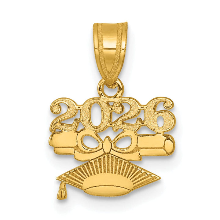Lovely Rita's Charms & Pendants 14K Yellow Gold Graduation Cap and Diploma 2026 Charm