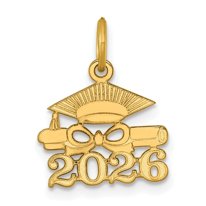 Lovely Rita's Charms & Pendants 14K Yellow Gold Graduation Cap and Diploma 2026 Charm
