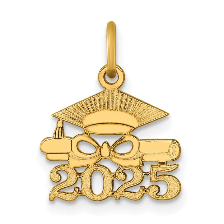 Lovely Rita's Charms & Pendants 14K Yellow Gold Graduation Cap Diploma 2025 Charm