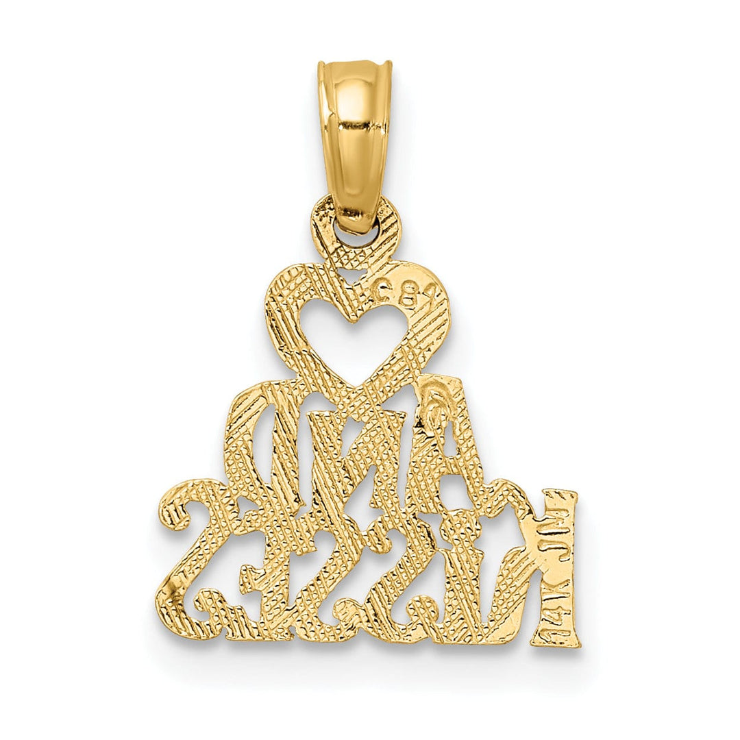 Lovely Rita's Charms & Pendants 14k Yellow Gold HEART AND KISSES Pendant