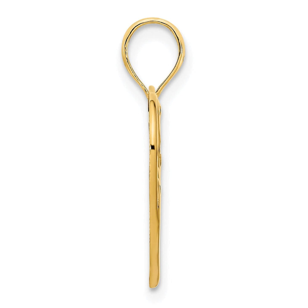 Lovely Rita's Charms & Pendants 14k Yellow Gold Heart in Heart Design Pendant