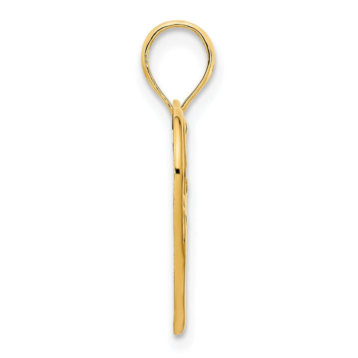 Lovely Rita's Charms & Pendants 14k Yellow Gold Heart in Heart Design Pendant