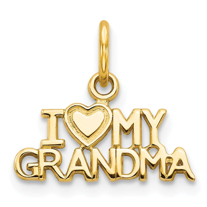 Lovely Rita's Charms & Pendants 14k Yellow Gold I HEART MY GRANDMA Charm Pendant