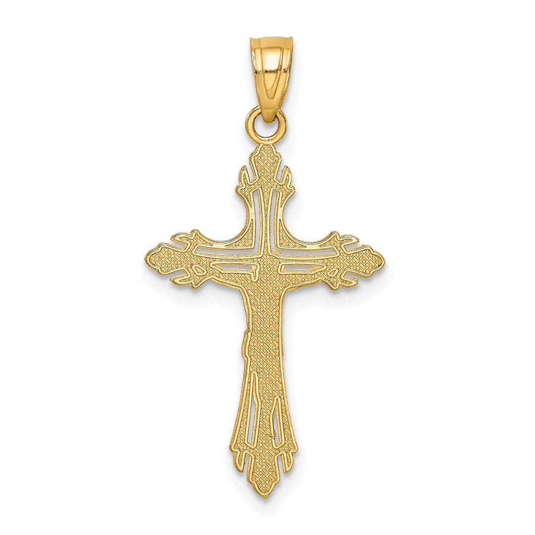 Lovely Rita's Charms & Pendants 14K Yellow Gold Intricate D.C Crucifix Cross Pendant