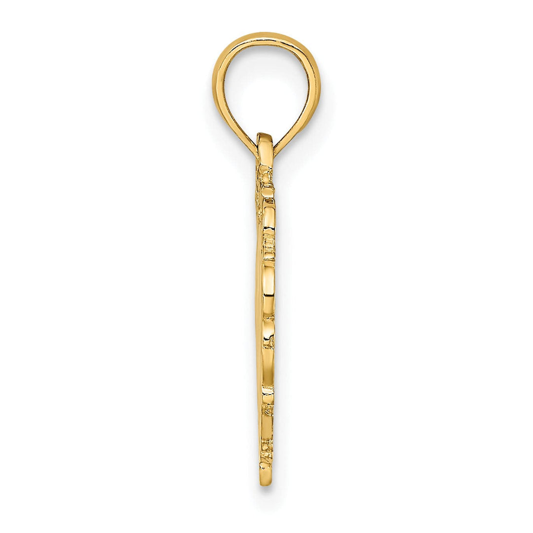 Lovely Rita's Charms & Pendants 14k Yellow Gold Love In Heart Pendant