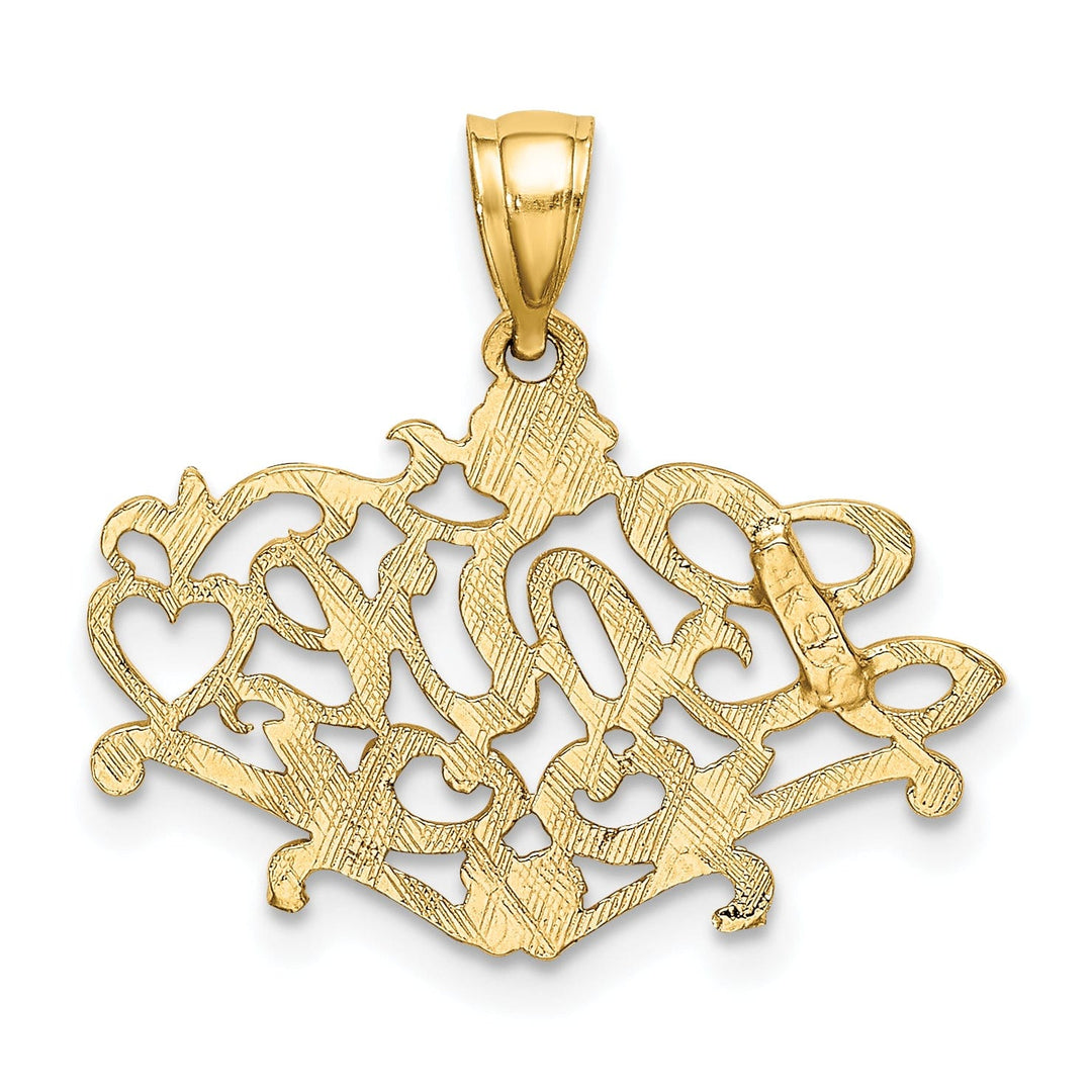 Lovely Rita's Charms & Pendants 14k Yellow Gold LOVE with Heart Pendant