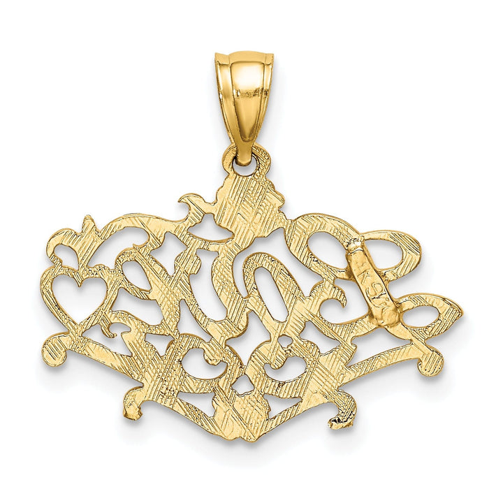 Lovely Rita's Charms & Pendants 14k Yellow Gold LOVE with Heart Pendant
