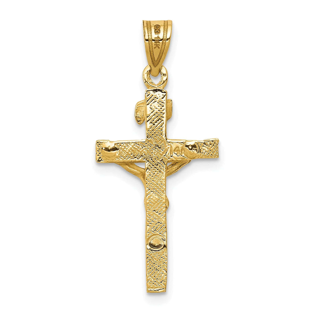 Lovely Rita's Charms & Pendants 14K Yellow Gold Modern INRI Cross Pendant