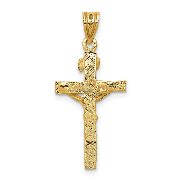 Lovely Rita's Charms & Pendants 14K Yellow Gold Modern INRI Cross Pendant
