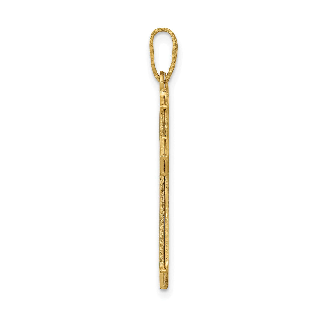 Lovely Rita's Charms & Pendants 14K Yellow Gold Modern Passion Cross Pendant