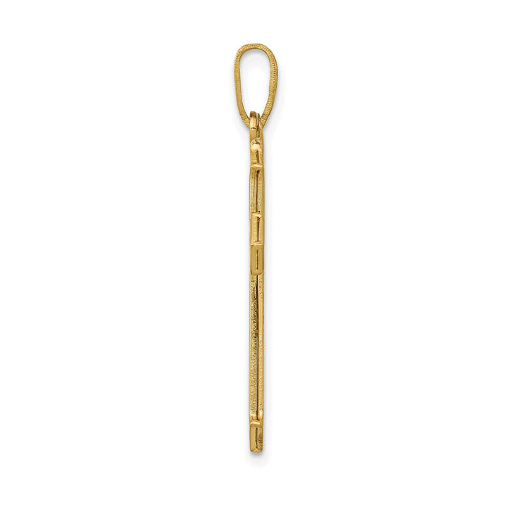 Lovely Rita's Charms & Pendants 14K Yellow Gold Modern Passion Cross Pendant