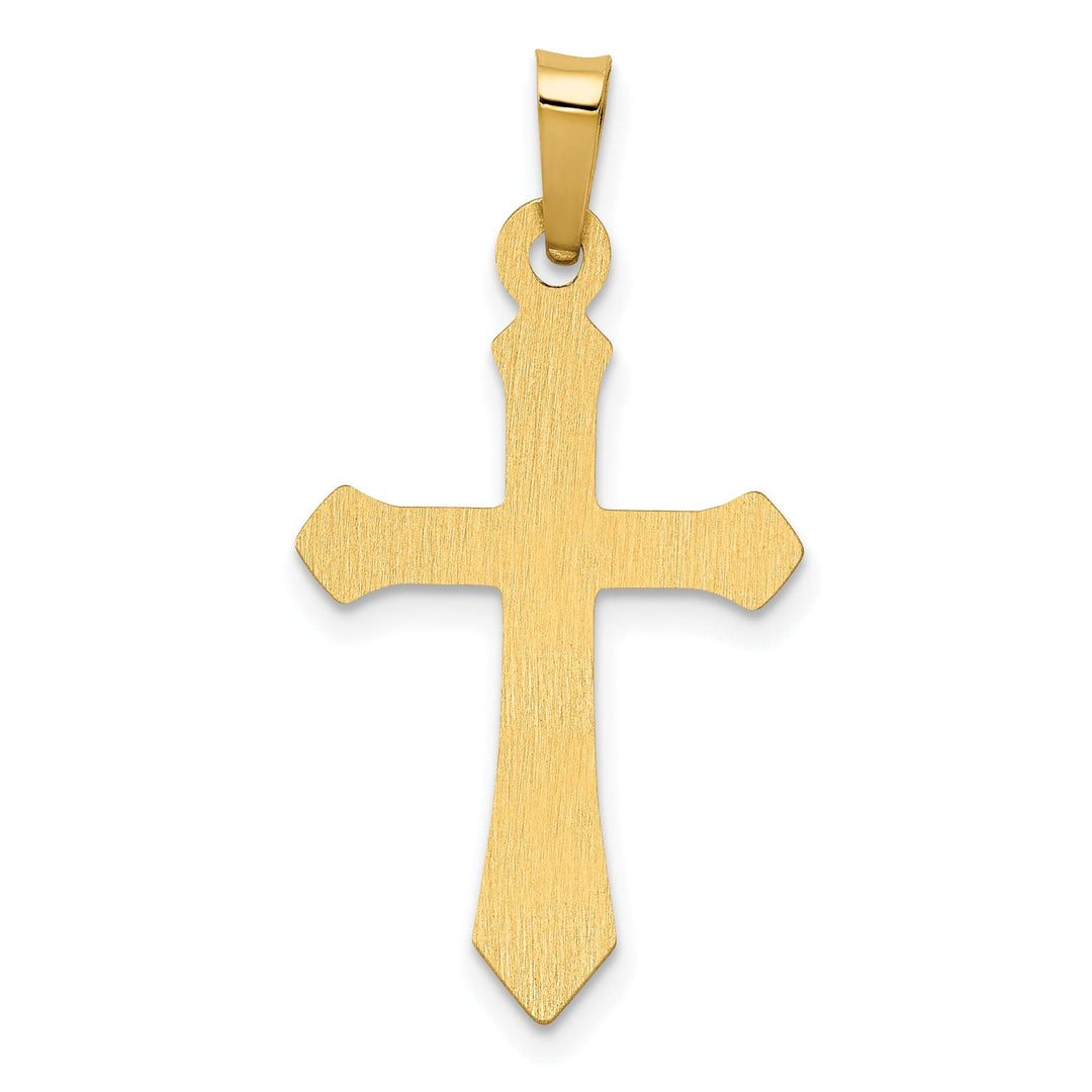 Lovely Rita's Charms & Pendants 14K Yellow Gold Modern Polished Passion Cross Pendant