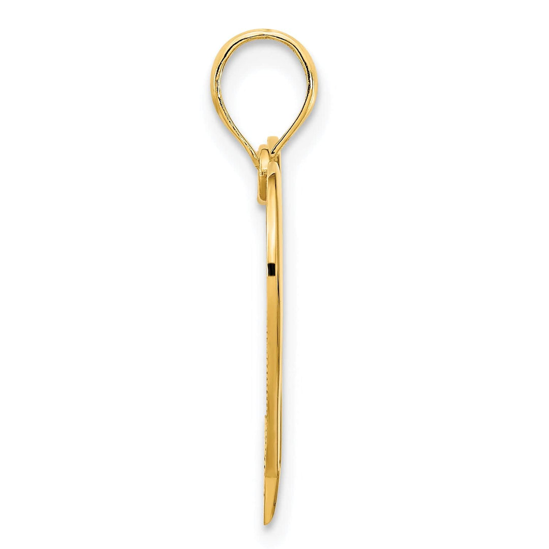 Lovely Rita's Charms & Pendants 14k Yellow Gold Open Heart Design Pendant