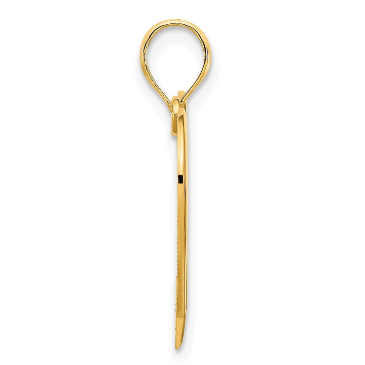 Lovely Rita's Charms & Pendants 14k Yellow Gold Open Heart Design Pendant