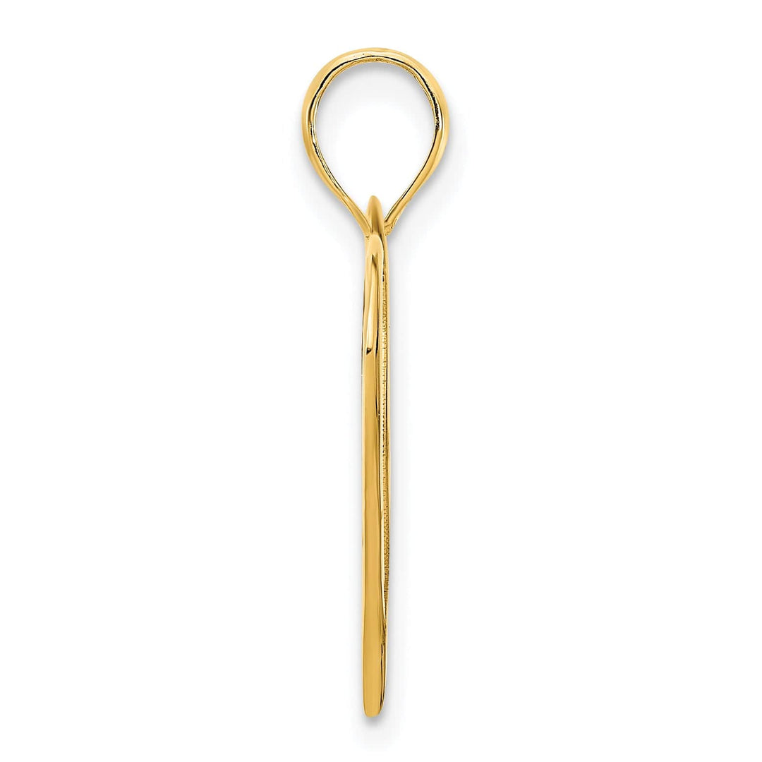 Lovely Rita's Charms & Pendants 14k Yellow Gold Open Heart Pendant