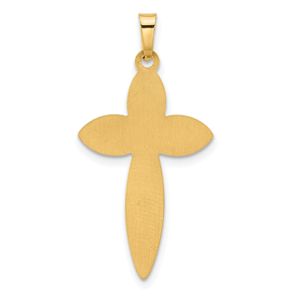 Lovely Rita's Charms & Pendants 14K Yellow Gold Ornate Hollow Beaded Edge Passion Cross Pendant