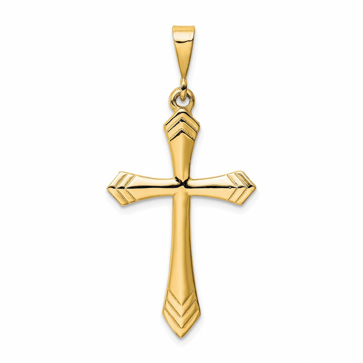 Lovely Rita's Charms & Pendants 14K Yellow Gold Ornate Passion Cross Pendant