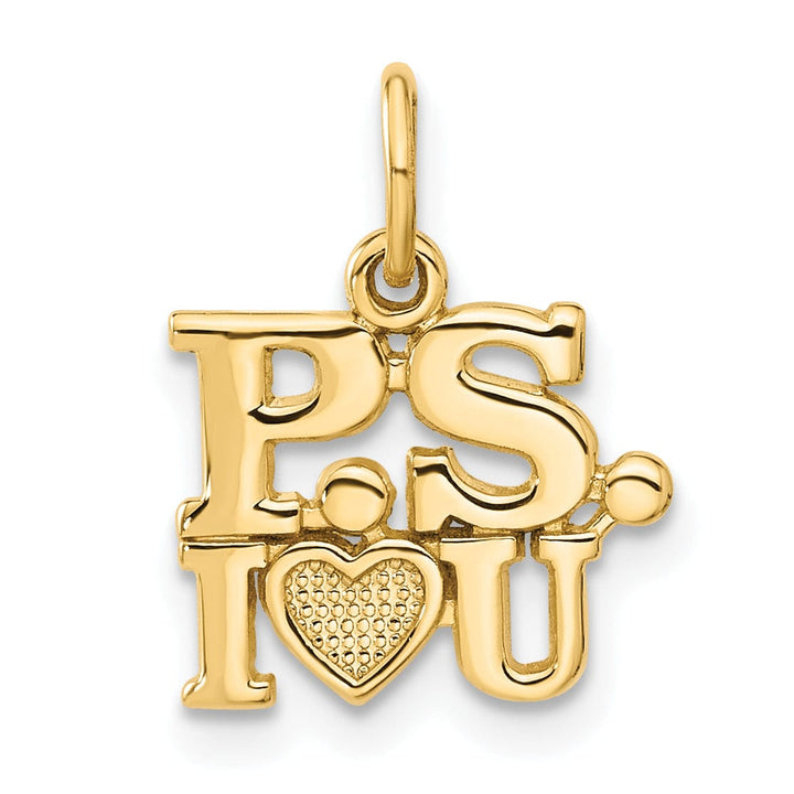 Lovely Rita's Charms & Pendants 14k Yellow Gold P.S. I LOVE YOU Pendant