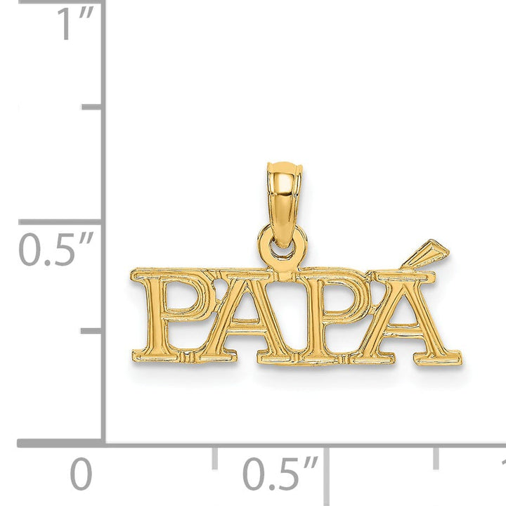 Lovely Rita's Charms & Pendants 14k Yellow Gold PAPA Design Charm Pendant