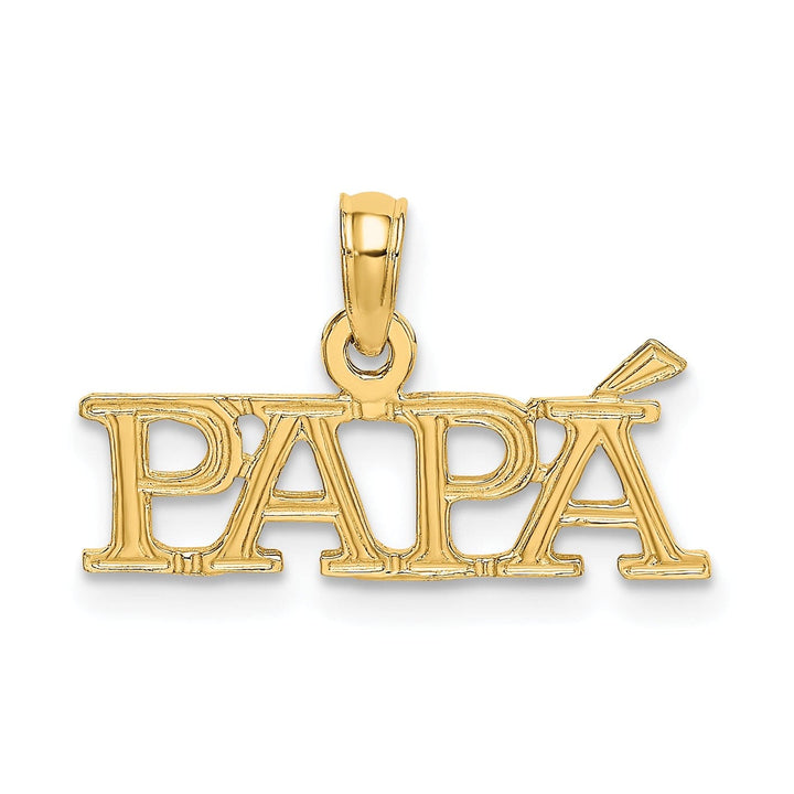 Lovely Rita's Charms & Pendants 14k Yellow Gold PAPA Design Charm Pendant