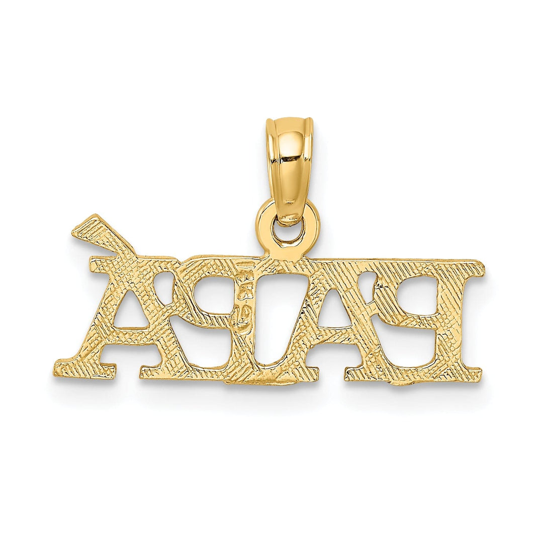 Lovely Rita's Charms & Pendants 14k Yellow Gold PAPA Design Charm Pendant