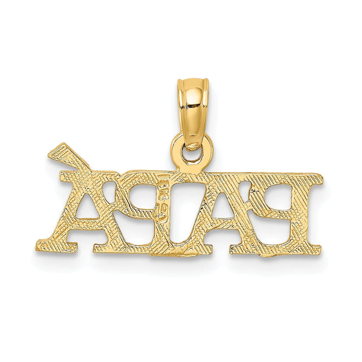Lovely Rita's Charms & Pendants 14k Yellow Gold PAPA Design Charm Pendant