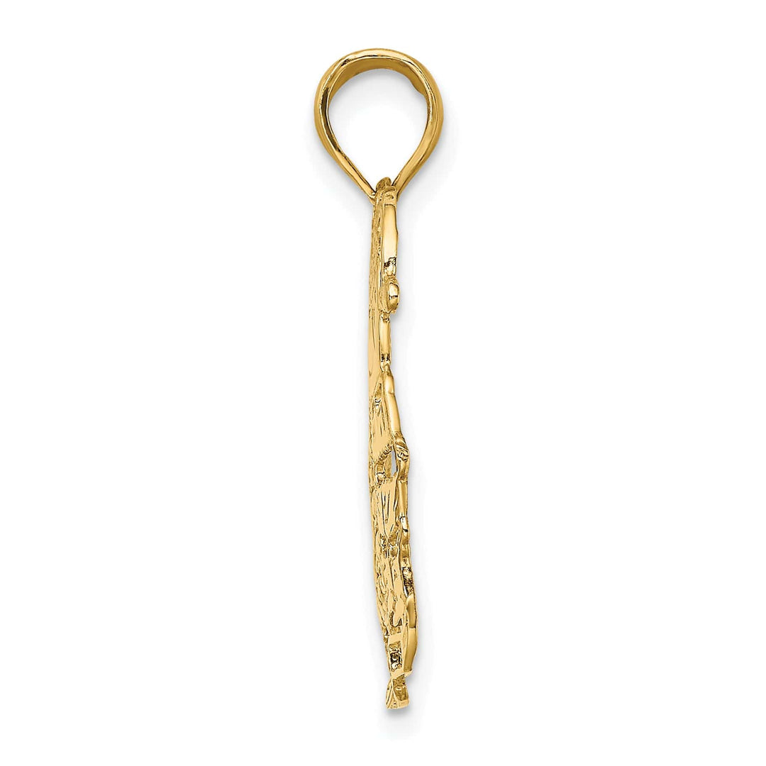 Lovely Rita's Charms & Pendants 14k Yellow Gold Polished Christmas Tree and Santa Charm