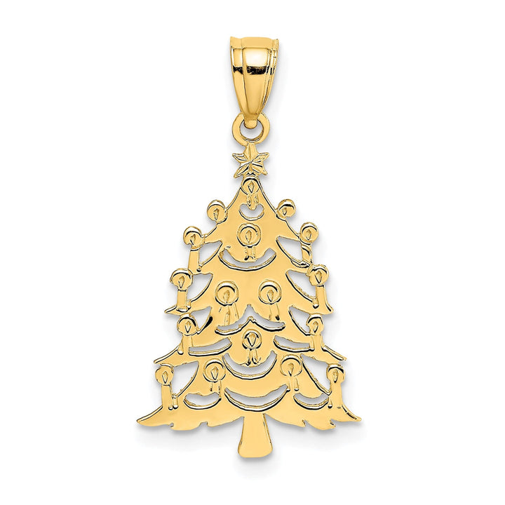 Lovely Rita's Charms & Pendants 14k Yellow Gold Polished Christmas Tree Charm Pendant