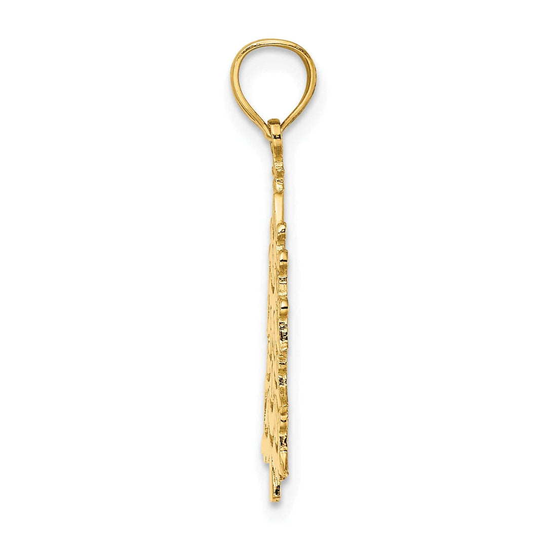 Lovely Rita's Charms & Pendants 14k Yellow Gold Polished Christmas Tree Charm Pendant