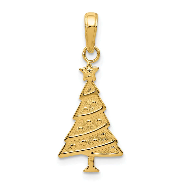 Lovely Rita's Charms & Pendants 14k Yellow Gold Polished Christmas Tree Pendant