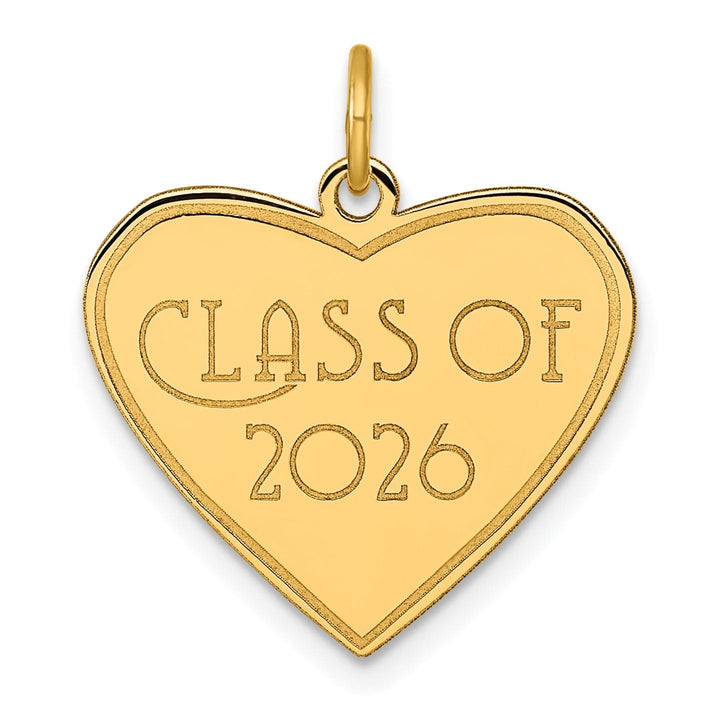 Lovely Rita's Charms & Pendants 14k Yellow Gold Polished Class of 2026 Heart Charm