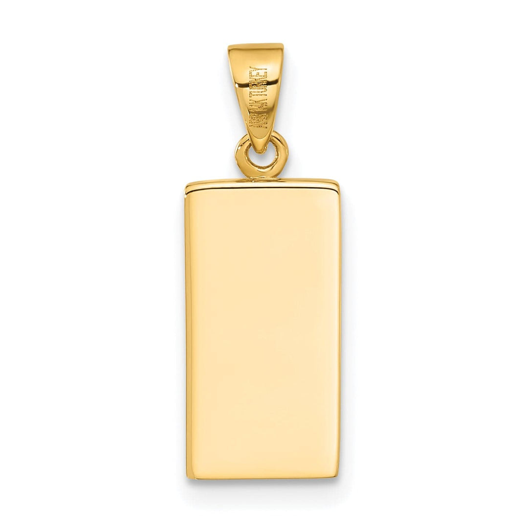 Lovely Rita's Charms & Pendants 14K Yellow Gold Polished FINE GOLD Bar Pendant