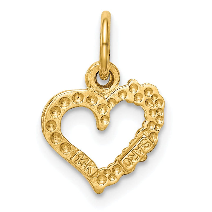 Lovely Rita's Charms & Pendants 14k Yellow Gold Polished I LOVE YOU Heart Pendant