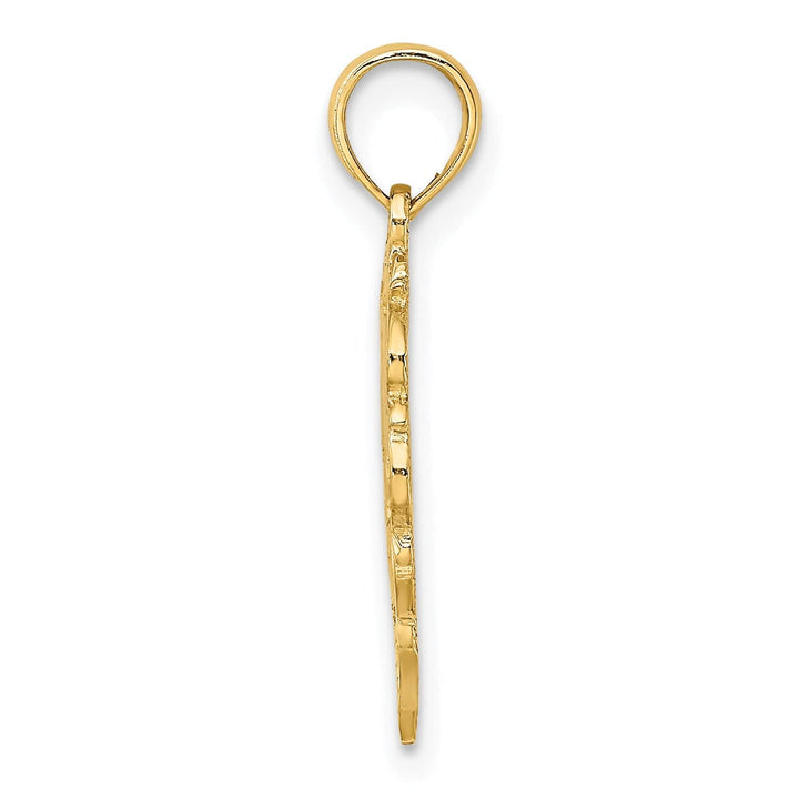 Lovely Rita's Charms & Pendants 14k Yellow Gold Polished Love Birds in Heart Pendant