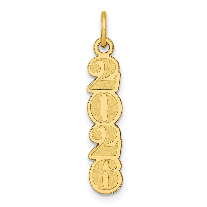 Lovely Rita's Charms & Pendants 14k Yellow Gold Polished Satin Finish Vertical 2026 Charm